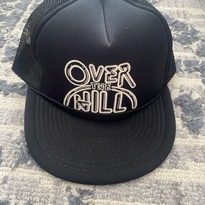 Black 'Over the Hill' Trucker Hat